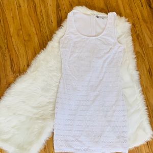 Jennifer Lopez Knitted All White Dress